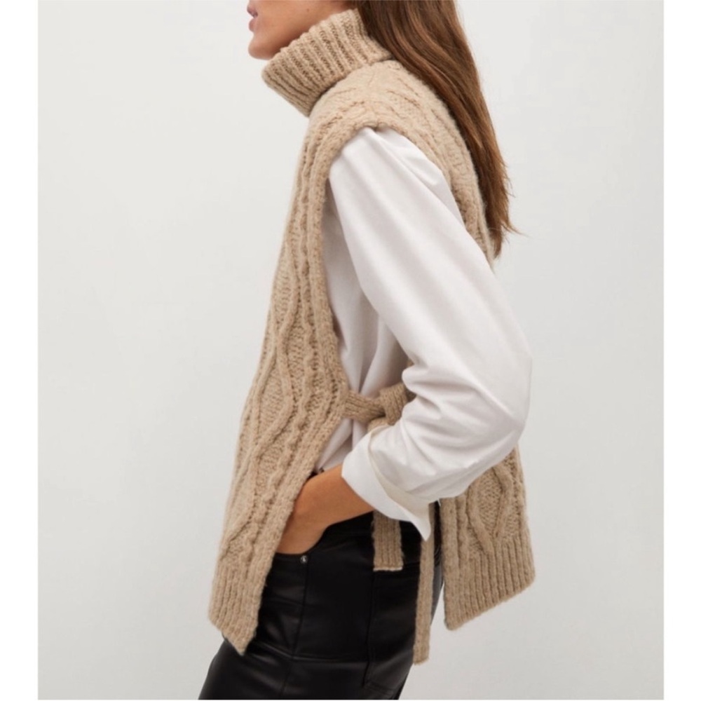 MANGO Cable side tie pullover